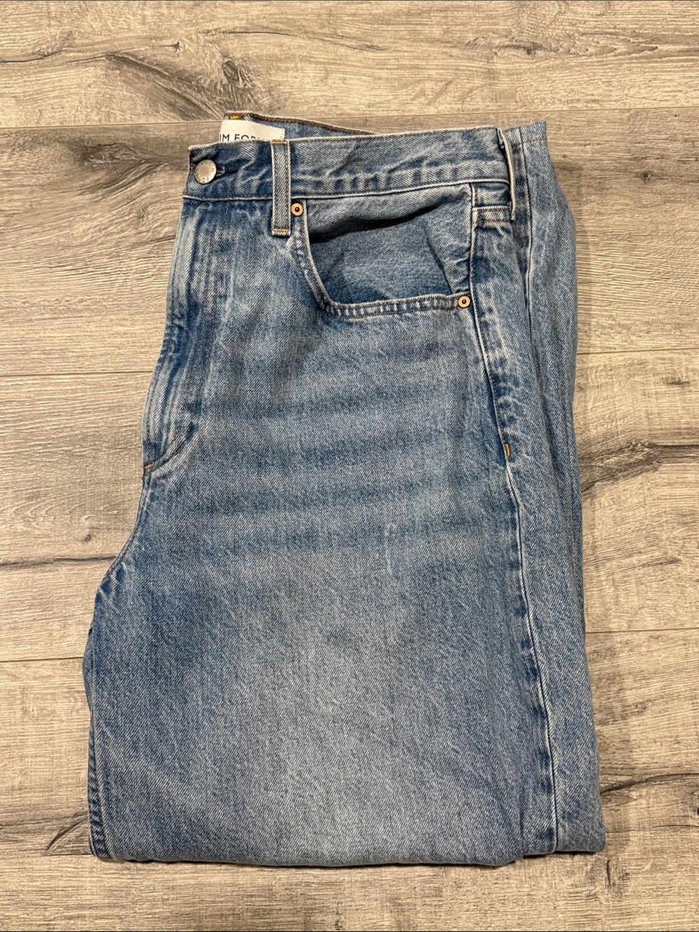 Denim Forum IGGY Light Blue Wide Leg Jeans